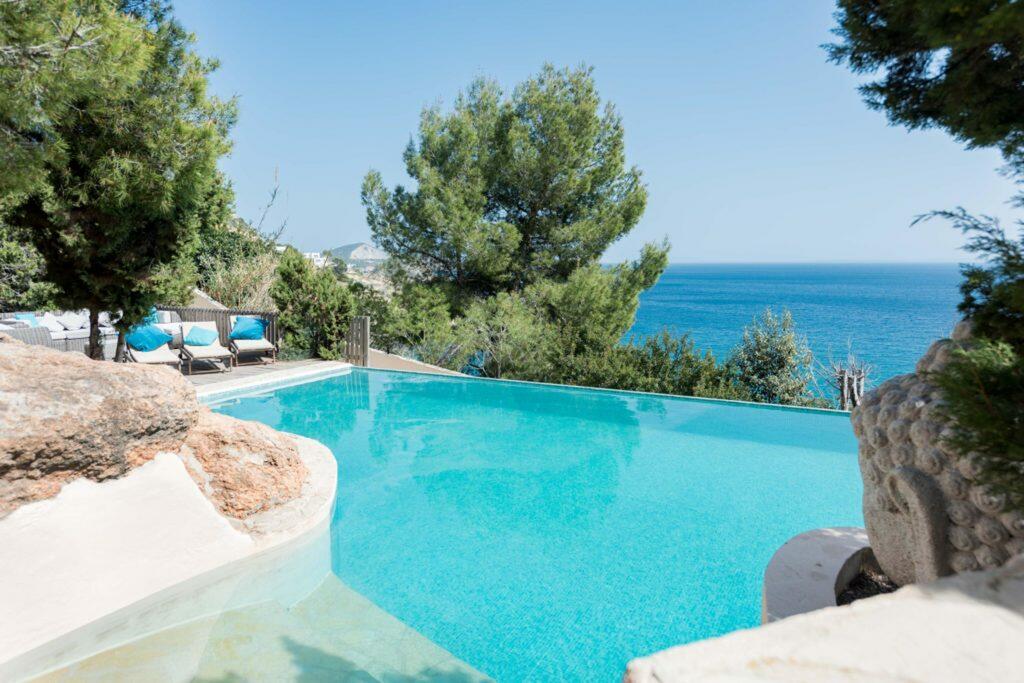 Beautiful holiday villa in Es Cubells, above the sea